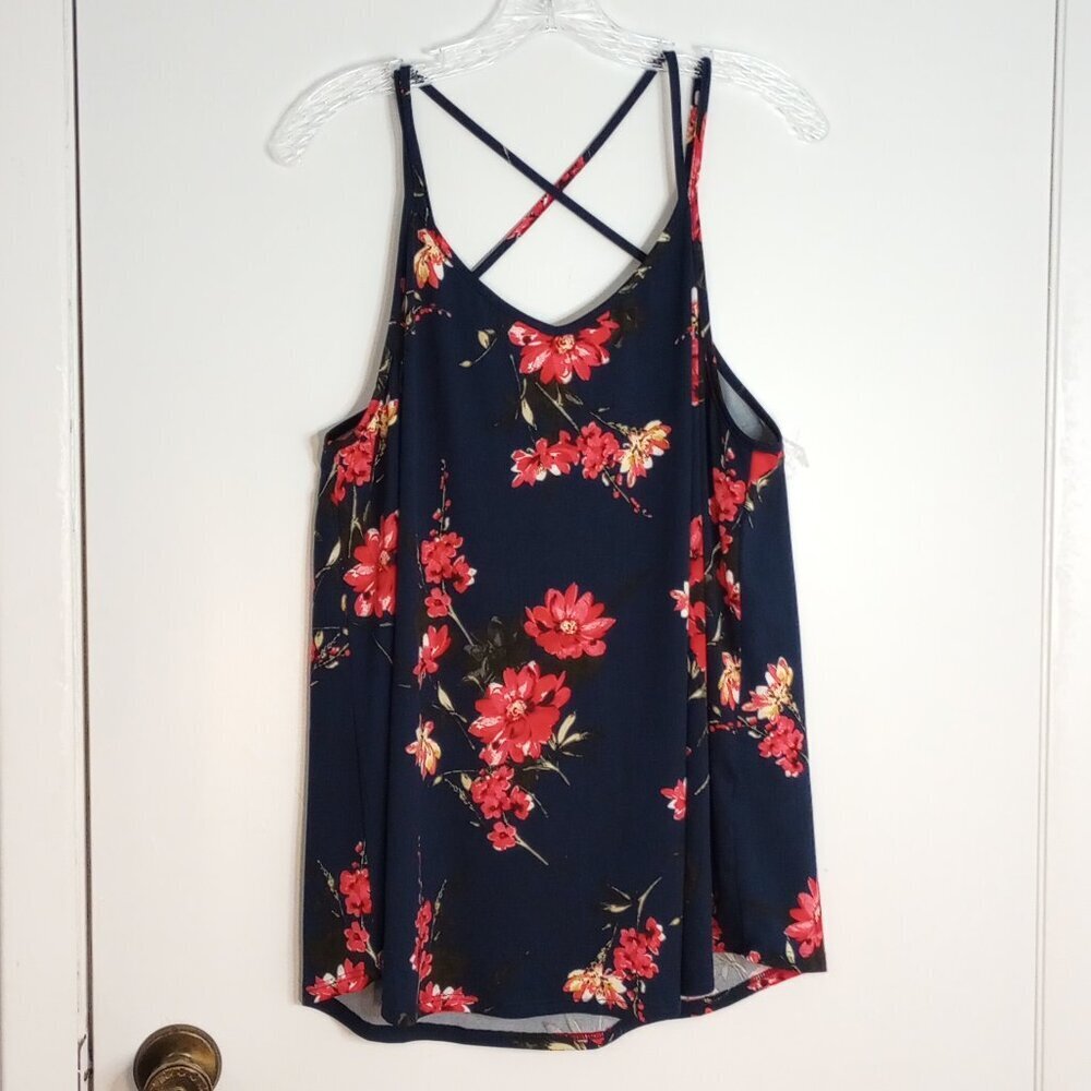 Papermoon for Stitch Fix Basima Back Detail Strappy Knit Floral Top